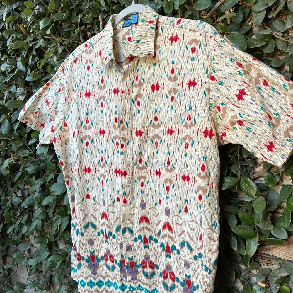 Batik Halus Wira Darma Indonesian Men's Multi Patterned Button Up Short Sleeve - Picture 2 of 5